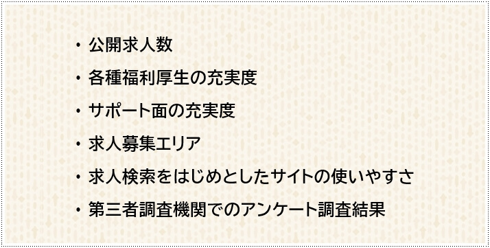 ランキングの選別理由2